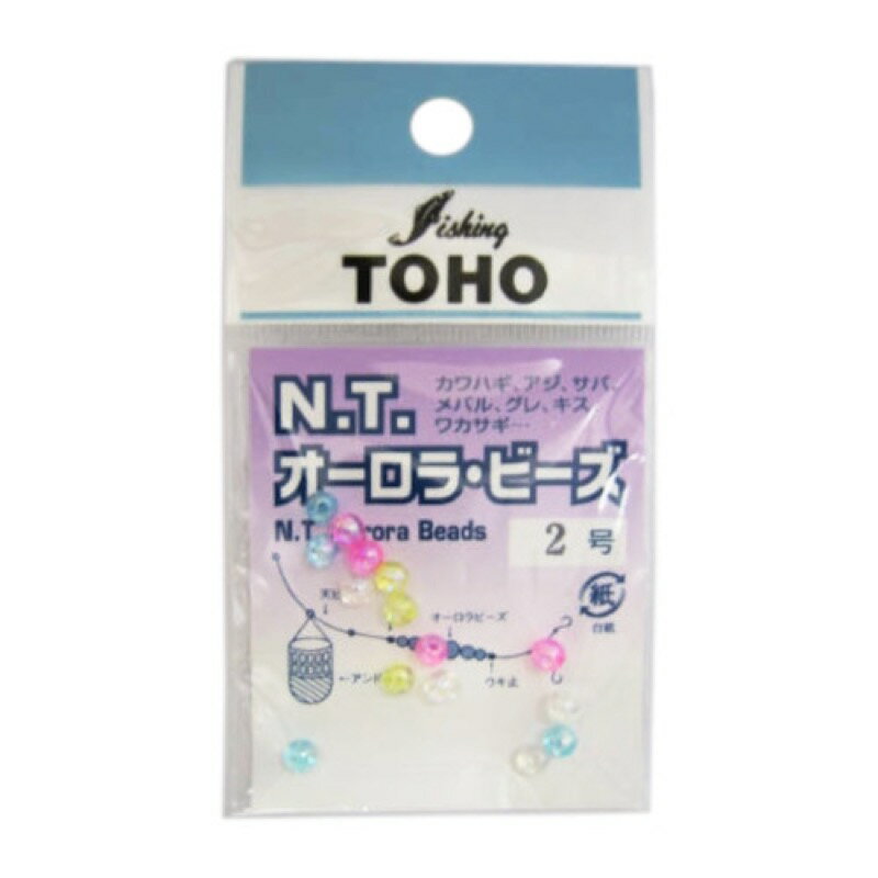 東邦産業(TOHO,inc.) オーロラビーズ 混色 2号 【ネコポス 対象商品】
