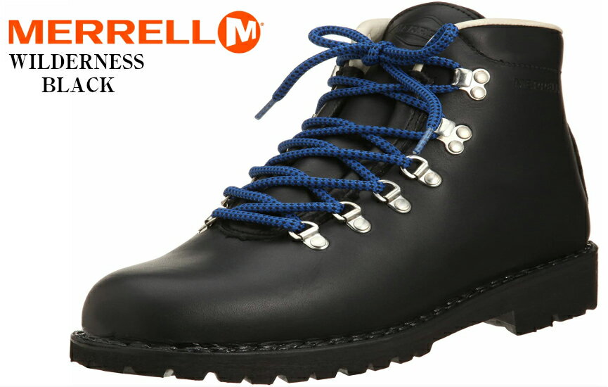 【人気商品　　　一緒にどうですか(^^♪】MERRELL(メレル)&nbsp; &nbsp;J1015 WILDERNESS　メンズ レディス　　　　　レザートレッキングマウンテンブーツ【商品説明】イタリアのブーツ職人がつくりあげる、メレルの原点とも言えるブーツ。3mm厚の撥水性レザーを使用し、悪路での安定感とグリップ力も抜群。硬めのソールで、重い荷物を背負ったバックパッキングにも最適です&nbsp; &nbsp; &nbsp; &nbsp; MERRELL原点のレジェンドモデル&nbsp;&nbsp; &nbsp; &nbsp; &nbsp; &nbsp; &nbsp; 創業時から続くイタリアのファクトリーがハンドメイドで1足ずつ手がけるトレッキングブーツは、ハイキングやトレッキングといったアウトドアシーンから、街でのヘビーデューティーなワードローブアイテムとしても活躍するように機能性とデザイン性を兼ね備えております。撥水性のあるレザーやビブラム社のソールを備えた本格派志向のトレッキングブーツでありながら6ホールで手軽に脱ぎ履きできるという機能性と、MERRELLの代名詞ともいえる丸みのあるソフトなシルエットは、ワンピースやスカートなどレディースのスタイリングとも相性のよい秋冬のマルチユースなアイテムです安心感のある厚み頑丈と呼ぶにふさわしい3厚の撥水性フルグレインレザーを採用クラシカルなデザイン伝統的なノルウェージャンウェルト製法を採用。クラシカルな顔つきで耐久性のある構造が魅力ですvibram SOLE&nbsp; &nbsp; &nbsp; &nbsp; &nbsp; &nbsp; 世界で認められた高性能アウトソール。乾湿・寒暖に影響されにくく、非常に優れた耐久性とグリップ力を発揮します【ブランド説明】1970年代、ユタ州バーナルでMERRELLの創始者ランディ・メレルがオーダーメイドブーツの製作を始めました。幼い頃からアウトドアに親しんだ彼のブーツは全米で評判になり、1981年には「バックパッカー・マガジン」誌上で「北米で最も機能的で快適な靴」に選ばれたのです。この記事を目に留めた2人のアウトドアフリークがランディ・メレルを誘い、ブーツのための新会社MERRELLを設立。生産工程を改良し、「長時間履いても足が疲れない」という魅力をそのままに、次々とアウトドアシューズを展開しました。1998年には大人気の定番モデルとなる「ジャングルモック」を発表。これをきっかけにMERRELLはアウトドアスポーツの枠を超えて、山や街、全ての屋外へとフィールドを広げていきました。さらに2001年には「カメレオン」シリーズが発売され、5年後には世界累計1000万足を突破。その後も、トレッキングや野外フェスまで幅広いユーザーに愛される多様なラインを展開し、現在世界135カ国で販売され、その数は年間1600万足を超えています【スペック】&nbsp; &nbsp;靴幅: 2Eメイン素材: 牛革表地: レザーソール素材または裏地: ゴムヒールの高さ: 3 cmヒールの高さ: 3 cmプラットフォームの厚さ: 2 cmブーツ筒丈:14 cm / ブーツ筒周り:23 cm留め具の種類: レースアップ【展開サイズ レディス 22.5 23.0 23.5 24.0 24.5 25.0】【展開サイズ メンズ 25.0 25.5 26.0 26.5 27.0 27.5 28.0】 HOW TO CARE 新しい靴を 最初に履かれる前に、一度、クリーム、防水スプレーなどを均一につけて拭いてください。キズ、汚れが保護されて、後の手入れが大変楽になります。特に、白靴や、色の淡い靴ほど、最初の手入れが肝心です。 雨で濡れた靴は 汚れを落としてから陰干しにし、よく乾かしてから磨いてください。濡れた靴を火や日光で急激に乾かしますと革が硬くなり、もろくなります。絶対にさけてください。 靴を保存される場合は 普通の靴の手入れと同様にきれに磨き、靴底の泥を取り湿気の少ない場所に置いてください。また、シューキーパーを使用し、衣類などで使う、防虫剤を数錠入れておくと、型崩れやカビを防ぎます。 起毛製品のお手入れ法 &#10112;ブラシで表面についたゴミ、ホコリを丁寧に落としてください。汚れのひどい時はアートクリーナー（消しゴムタイプ）で軽くこすって汚れを落としてください。 &#10113;スエードブラシなどで、繊維の中のホコリや汚れを、毛を起こすような方法で取り除いてください。 &#10114;スエードスプレーを20〜30cm離してむらなく吹きかけて下さい。その後、靴が乾いてから、スエードスポンジ、ブラシにて軽く毛を立たせてください。スエードスプレーなどには製品の色を鮮やかに蘇らせ、活性剤が浸透して起毛革の毛並みをしなやかにする効果があります。 注）起毛製品は汚れたら、手入れが大変ですので、新しいうちに、手入れの後などには、防水スプレーなどで、保護しましょう。 アウトドアシューズのお手入れ法 アウトドアシューズ（オイルアップレザー）は仕上げの工程でオイル（油脂）加工を施した物です。アウトドア、デッキ、ウエスタン、エンジニアなどが代表的です。 &#10112;中性タイプの汚れ取り剤で革を傷めず汚れを落とします。 &#10113;ミンクオイルを使い、革に栄養を補給し、光沢をだします塗布後、時間をおき栄養分を染み込ませた後、軽く磨き上げてください。 ★なによりも、最初に履かれる前に、まずクリーム、スプレーなどで、保護される事をお勧めいたします。 弊社は、そのために防水スプレー散布をサービスしています。 OTHER トップページへ ブランドリストへ シューケアアイテムへ スクールアイテムへ クロッグアイテムへ ポイント20倍アイテムへ