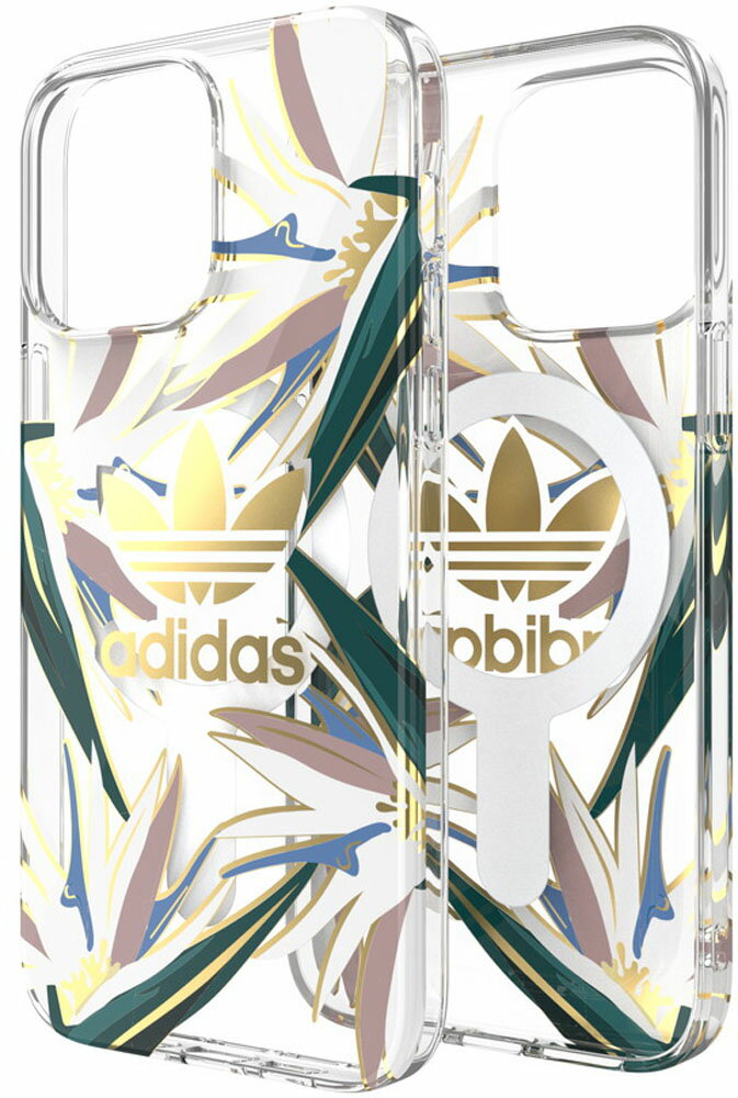 adidas(アディダス) 50225 MAGSAFE_CLEAR-IP14_PRO22 adidas Originals MagSafe Clear - iP14 6．7 Pro 2022 Clear/Gold (GC2976)