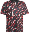adidas(アディダス) JVV11 51 キッズPRグラフィックシャツ 半袖 トレーニング ジャージー キッズ 半袖Tシャツ ジュニア 子ども トップス ウェア 服 着替え ロゴ ワンポイント 筋トレ 練習着 移動着 お出かけ