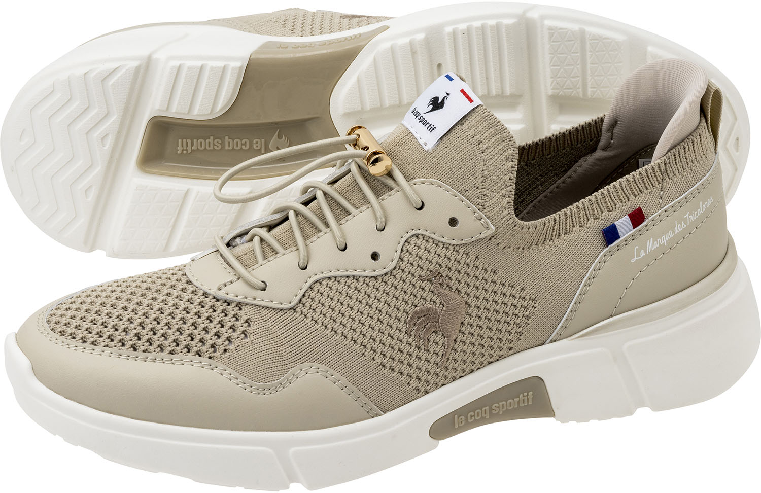 le coq sportif(ルコック) QL3XJC01BG LCS ロワール LCS ロワール ベージュ レディース 靴 シューズ スニーカー さっと履ける 軽量 消臭 はっ水 幅広 3E相当 ゆったり 屈曲性 ランニング ジョギング