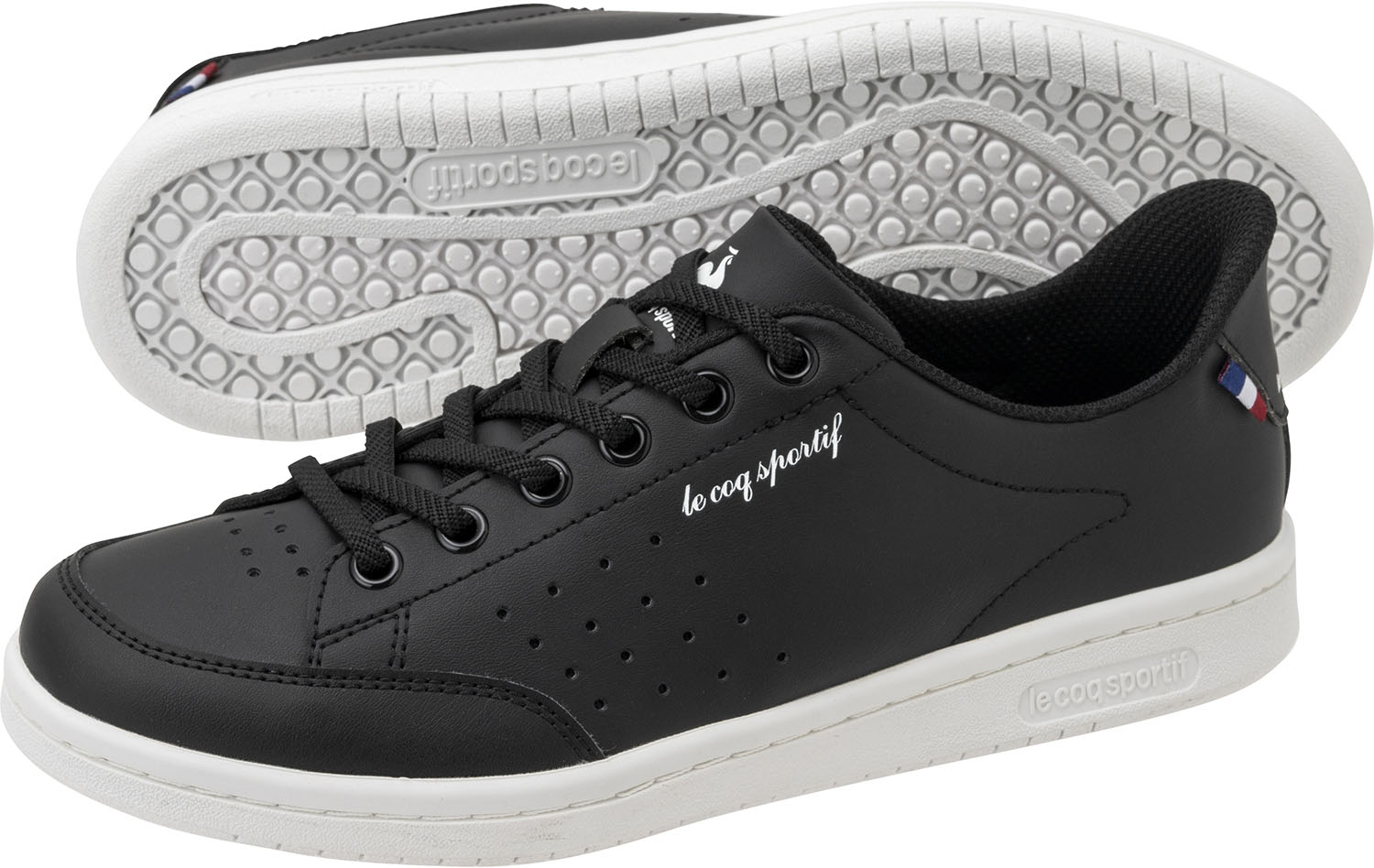 le coq sportif(ルコック) QL3XJC06BW ラ ローラン SI ラ ローラン SI LA ROLAND ブラック／ホワイト レディース スニーカー 靴 シューズ さっと履ける 消臭 軽量 クッション性 コート 2E相当