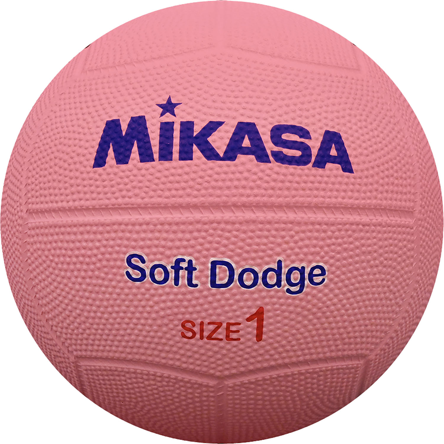 ミカサ(MIKASA) DB1DSRP ソフトドッジ1ゴウ ゴム ピンク ソフトドッジボール1号 ピンク ジュニア 子ども 小学低学年用 ドッチボール レクリエーション 学校 体育 発泡ゴム 休み時間 レジャー 公園 ピクニック
