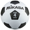 ミカサ(MIKASA) F4WBK サッカー4ゴウ ゴム シロ/クロ ジュニアゴムサッカーボール 4 号