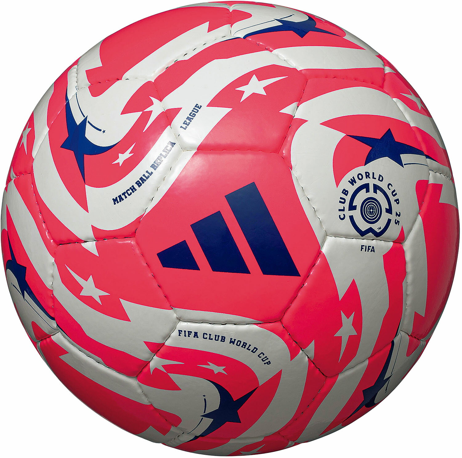 adidas(アディダス) ADF414R FIFA25 リーグ 5ゴウ ムンディアル・デ・クルーベスFIFA 25 リーグ 4号球 赤色 サッカーボール レッド ジュニア キッズ 小学生 検定球 手縫い 子供 人工皮革