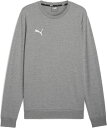 PUMA(プーマ) 659332 TEAMGOAL カジュアル クルーネック チームゴール teamGOAL カジュアル クルーネックスウェット メンズ トップス トレーナー 長袖 ワンポイント ノームコア ストリート スポーツウェア(4)