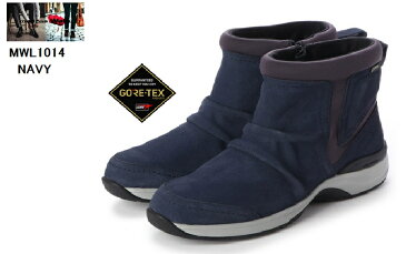 マドラスウォーク(madras Walk)MWL1014 【GORE-TEX】レザーサイドファスナーカジュアルブーツ 脱ぎ履き楽らく スポーティスリッポンブーツ レディス