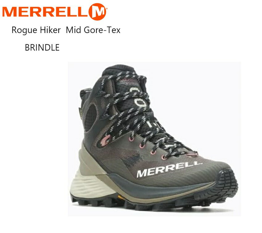 (メレル)MERRELL Rogue Hiker Mid Gore-Tex レディス J037332 J037344 トレッキングカジュアルブーツ 強みを持つデイハイクなどライトアウトドアアクティビティ