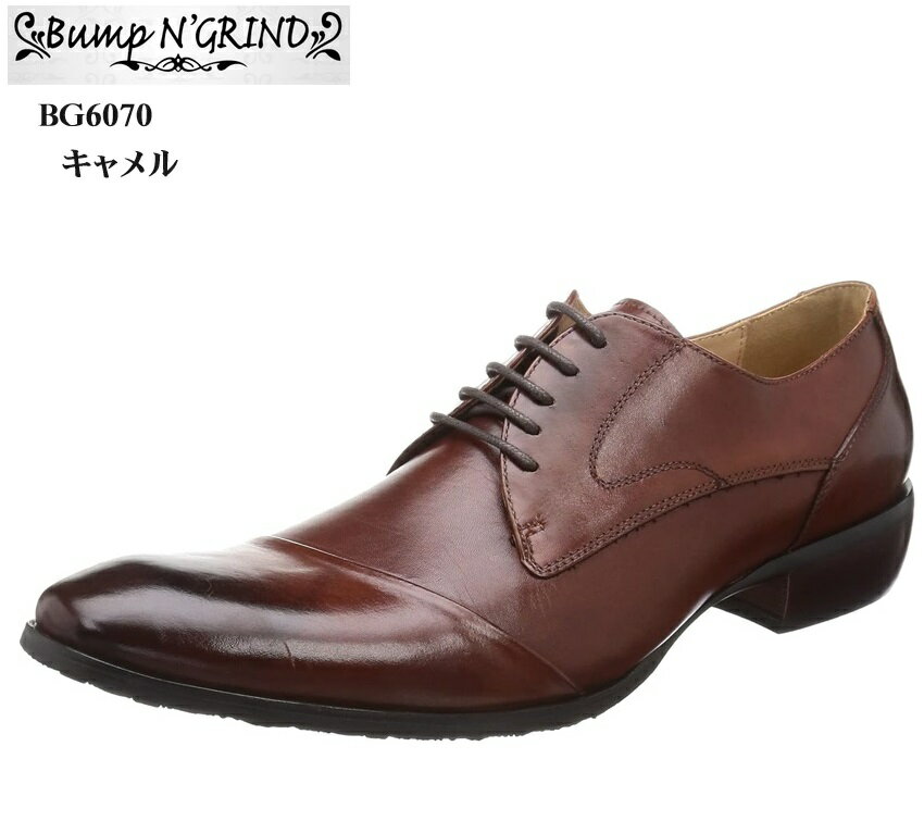 (バンプアンドグラインド)Bump N' GRIND BG6070 メンズ 本革 ロングノーズドレストラッドビジネスシュ..