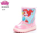 moonstar(ムーンスター)Disney ディズニー DN WC047E プリンセス アリエル ラプンツェル キッズ ベビー ウィンターブーツ 防寒スノーブーツ 脱ぎ履き簡単な大きなバンドもうれしいポイント 通園にもお勧め