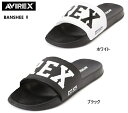 アビレックス(AVIREX)BANSHEE バンシーAV4630 AV4620後継モデル メンズ レディス カジュアルシャワーサンダル リゾートサンダル AVIREXのブランドロゴをあしらった人気モデル プレゼントにも最適