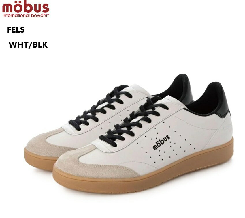 (モーブス)FELS (フェルス)MOBUS M-2502T メンズ レザーカジュアルスポーツコートスニーカー サイドのバンチングロゴが特徴的なレザースニーカー...