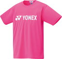 Yonex(ヨネックス) 16501 ユニドライティーシャツ ユニドライTシャツ 半袖 Tシャツ ロゴ 練習着 メンズ レディース