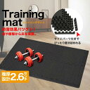 トレーニングマット 2個セット 30cm×30cm×厚2.6cm ジョイントマット 厚手 大判 防音 トレーニング 衝撃吸収 フィットネス 自宅トレーニング【ト...