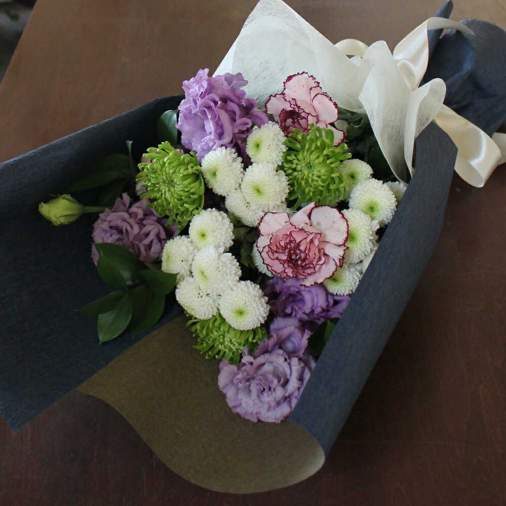 お供え花束【想望-そうぼう-】　　【札幌市白石・豊平・中央区は送料無料(その他の区は送料有)】【札幌以外は『宅配便[特定送料](日本郵便)』】【供花/法要/白/北海道】 2