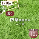 【本日クーポン5%引】 夏の防草機能付き人工芝 防熱 水はけ4倍 防草 1m×10m 芝丈35mm 高密度50万本/m2 リアル人工芝 リアル ロール 人工芝生...
