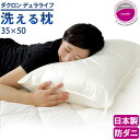 【正午~5%OFFクーポン】 日本製 洗える枕 水切りメッシュ付 35...(3)