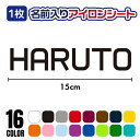 お名前 アイロンシート【15×3cm以内】アルファベット プリント ラバーシート 単色 全16色