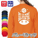 【バレーボール】スポーツ Tシャツ 長袖 ドライ メッシュ生地 速乾性 UVカット 全12色 140cm-5L