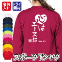 「心はエース級」メッセージ Tシャツ 長袖 ドライ メッシュ生地 速乾性 UVカット 全12色 140cm-5L
