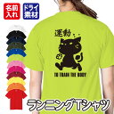 【運動(ジョギング)/ネコちゃん】スポーツ Tシャツ 半袖 ドライ メッシュ生地 速乾性 UVカット 全12色 120cm-5L