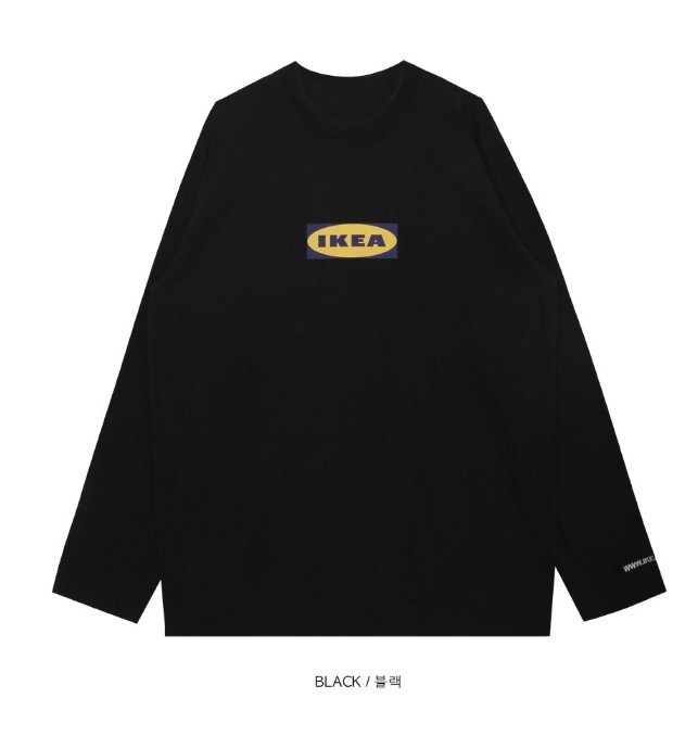 【送料無料】【お取り寄せ品】韓国 ストリートファッション IKEA イケア ロンT 長袖 Tシャツ ダンス衣装