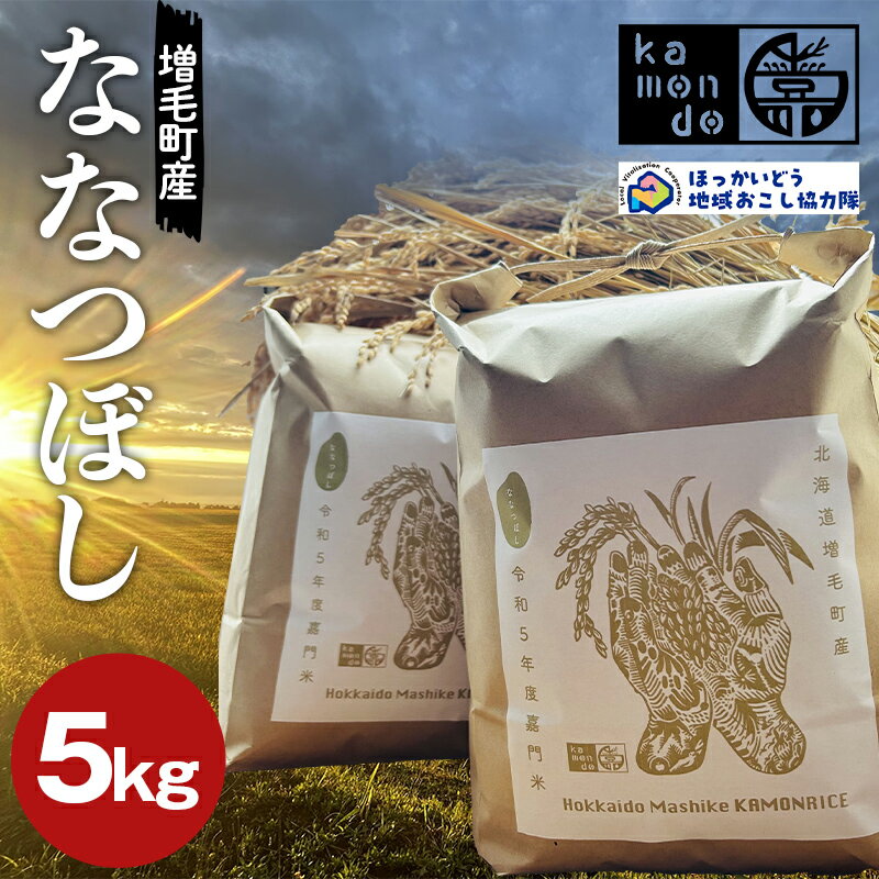 【ふるさと納税】令和6年度産 増毛町産米ななつぼし 5kg 地域おこし協力隊関連返礼品 新米 ごはん こめ F6S-237
