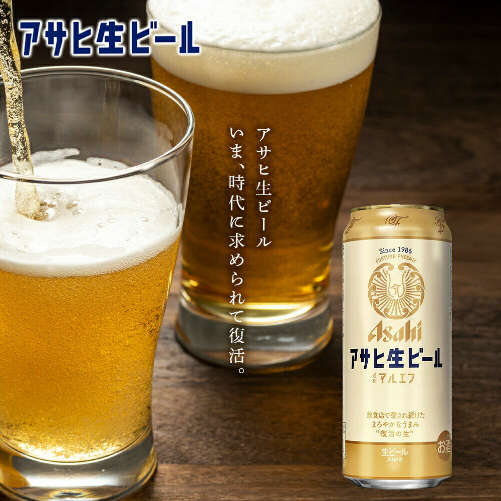 【ふるさと納税】【定期便6ヶ月】アサヒ生ビール≪マルエフ≫＜500ml缶＞24缶入り2ケース 北海道工場製造