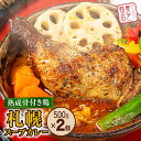 【ふるさと納税】 スープカレー 熟成 骨付き鶏 500g×2個 2~4人前 レトルト チキン チキンカレー 中辛 人気 お取り寄せ グルメ 冷凍 北海道 札幌市