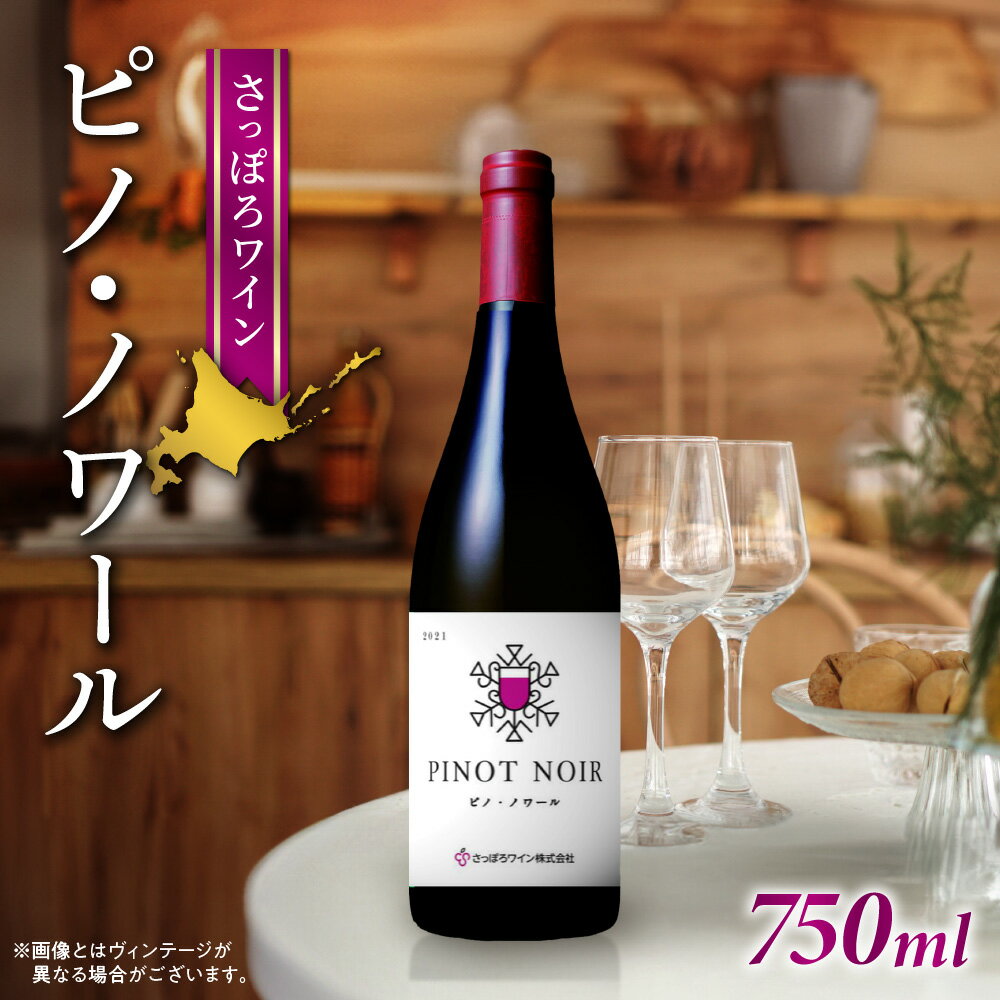 【ふるさと納税】 さっぽろワイン 赤 ワイン 750ml ピノ・ノワール 赤ワイン ミディアム 辛口 アルコール お酒 記念日 誕生日 ギフト プレゼント 北海道 札幌市のサムネイル