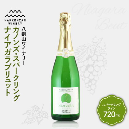 八剣山ワイナリー「カノンズ・スパークリング　ナイアガラブリュット」 札幌市 ふるさと納税 北海道ふるさと納税 北海道 ワイン スパークリングワイン ナイアガラ 炭酸 辛口 八剣山ワイナリー 札幌 北海道