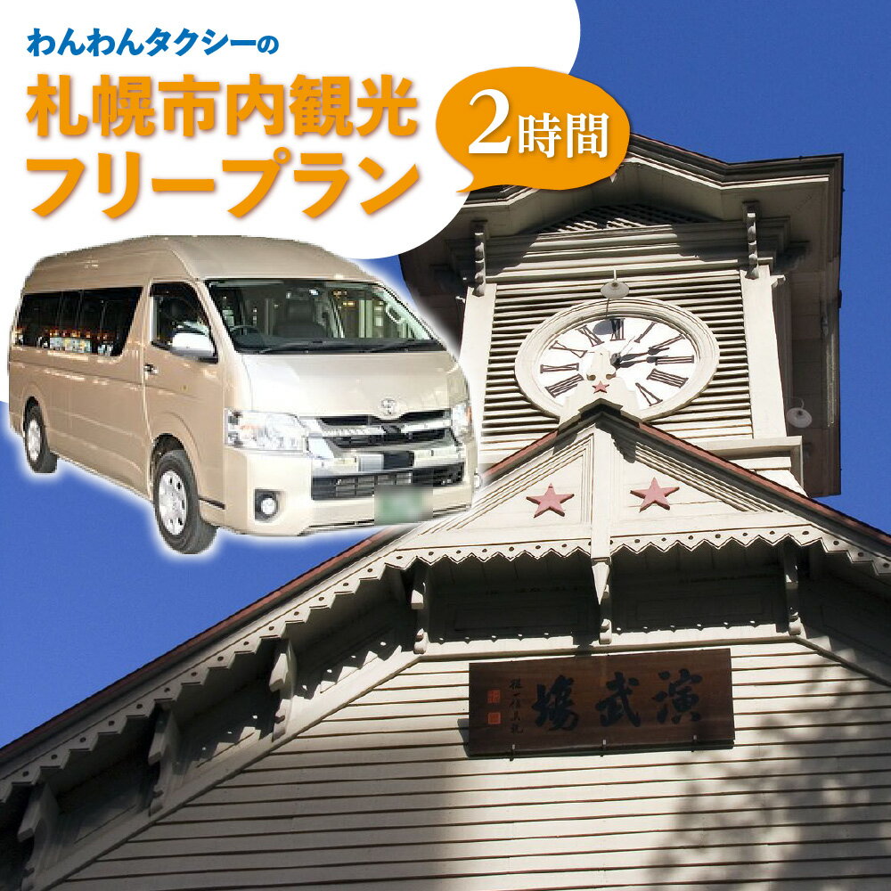 タクシー券 2時間 貸切 タクシー フリープラン ラグジュアリーミニバン 観光 旅行 お出かけ 外出 便利 わんわんタクシー サービス チケット クーポン 利用券 北海道 札幌市