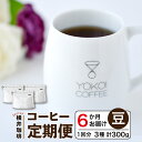 24位! 口コミ数「0件」評価「0」【横井珈琲】6か月定期便★おすすめコーヒー （豆）3種 計300g × 6回 珈琲 飲料 コーヒー豆 ソフトドリンク 人気 おすすめ 送料無･･･ 