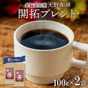 【ふるさと納税】ブレンド 粉 100g×2 珈琲 コーヒー 生豆 自家焙煎 フルーティー スペシャルティコーヒー 中挽き ハンドドリップ 飲料 ドリンク ギフト お取り寄せ グルメ 開拓ブレンド 天野珈琲 北海道 札幌市