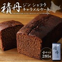 【ふるさと納税】 ジン ショコラ キャラメル ケーキ 小サイズ 285g 積丹 洋酒 お菓子 洋菓子 スイーツ おやつ プレゼント 贈り物 パティスリー フィリ...