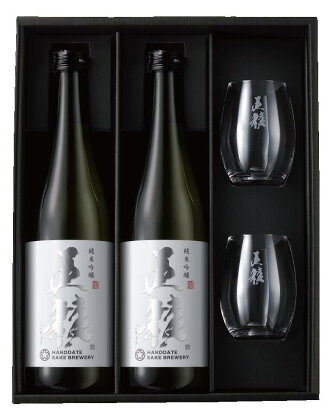 「五稜」純米吟醸720ml2本＋日本酒グラス2個セット