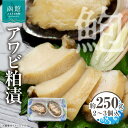 【ふるさと納税】アワビ 粕漬 3個入 約 250g 貝 蝦夷アワビ 粕漬け 冷凍 漬物 食品 水産物 魚介類 魚貝類 加工品 水産加工品 イチヨ水産 北海道近海...