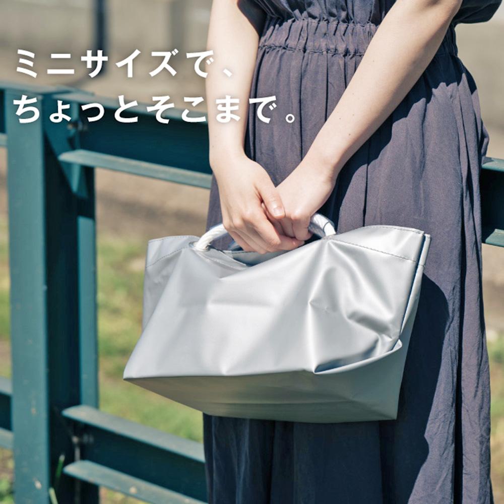 市場 TOTE ミニ [シルバー] トートバッグ | バッグ トートバッグ ミニバッグ エコバッグ 買い物バッグ ショッピングバッグ テント地 テント用生地 防水 撥水 小樽市 北海道 送料無料