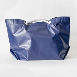 【ふるさと納税】市場 TOTE でお買い物＜ネイビー＞ トートバッグ | バッグ トートバッグ エコバッグ 買い物バッグ ショッピングバッグ テント地 テント用生地 防水 撥水 小樽市 北海道 送料無料