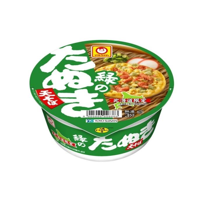 マルちゃん「緑のたぬき天そば 北海道」12食入り 1ケース | カップ麺 そば 蕎麦 天ぷらそば インスタント 北海道限定 小樽市 北海道 送料無料