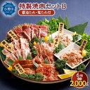 【ふるさと納税】特製 焼肉セット B(醤油たれ・塩たれ付) 全6種 計1.5kg カルビ サガリ セセリ ホルモン 牛タン 豚バラ