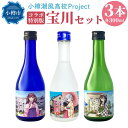 【ふるさと納税】【小樽 田中酒造】小樽潮風高校Project コラボ特別版 宝川セット(300ml×3本)