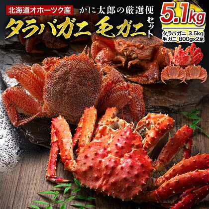 かに太郎の厳選便　タラバガニ3.5kg　毛ガニ800g×2 | 蟹 魚介類 水産 食品 人気 おすすめ 送料無料