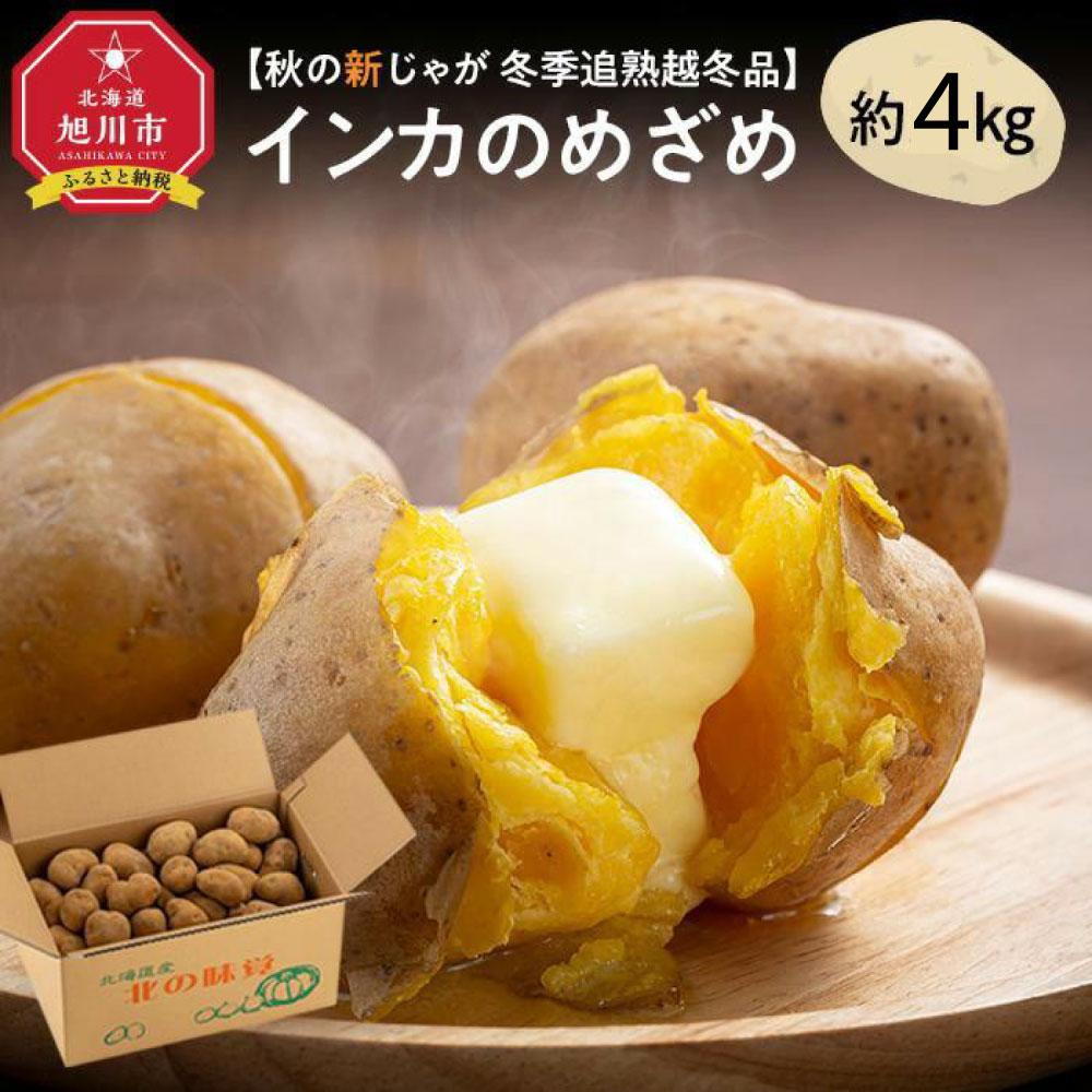 [先行予約]秋の新じゃが 冬季追熟越冬品 甘みの乗った インカのめざめ 約4kg(北海道産のじゃがいも)(2025年1月中旬〜発送予定)_01985 | 野菜 じゃがいも 芋 いも 追熟 甘い 北海道産 新じゃが お取り寄せ 北海道 旭川市 送料無料 北海道