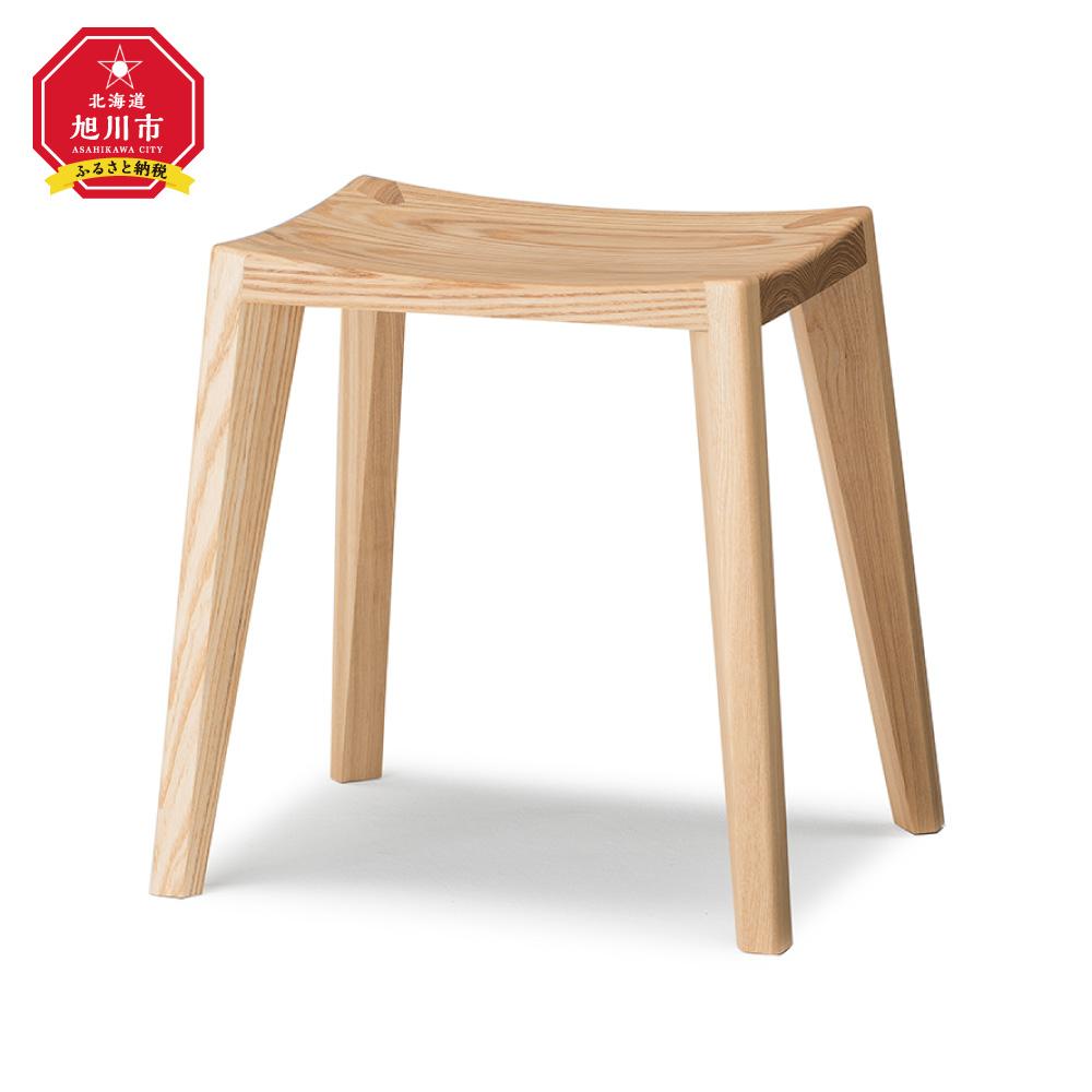 旭川家具 WOWの【WEDGE STOOL（スツール）】　エゾアッシュ_03204 | インテリア ファニチャー 人気 おすすめ 送料無料