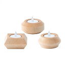 【ふるさと納税】【ギフト用】旭川家具 コサイン キャンドルホルダーPOT・BAUM・SQUAREのセット メープル_03282 | クラフト 民芸 人気 おすす...
