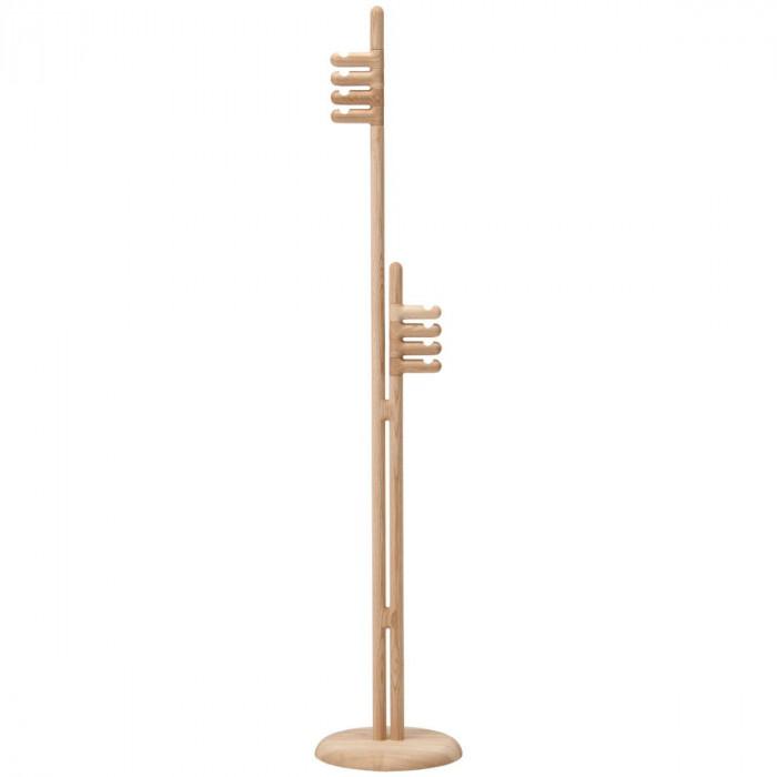 【ふるさと納税】旭川家具 コサイン コートスタンド/ツイン 北海道タモ_03966 | クラフト 民芸 人気 おすすめ 送料無料