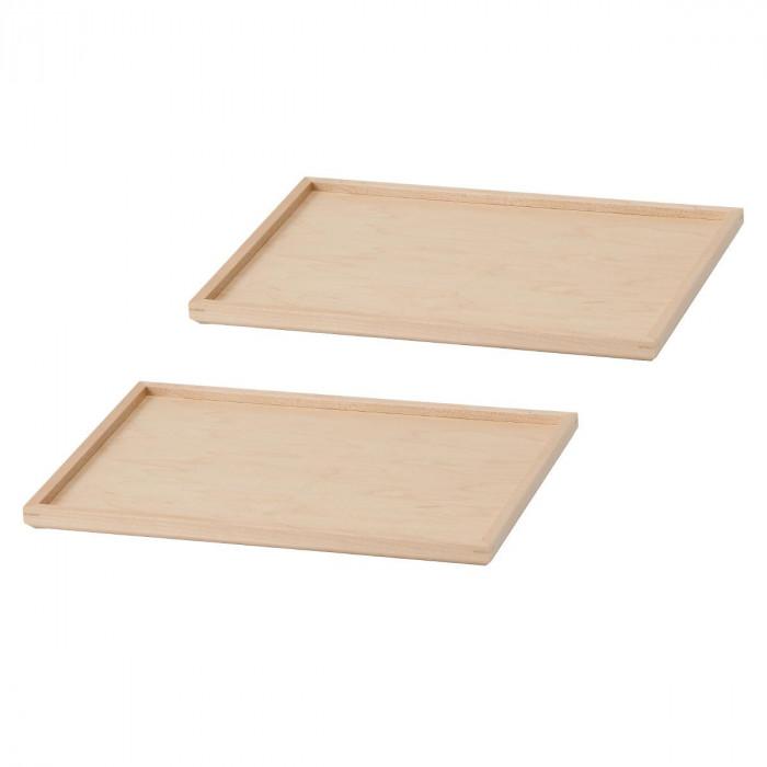 【ふるさと納税】【ギフト用】旭川家具 コサイン トレー(小)2枚セット メープル_02843 | 北海道 旭川市 木製 家具 選べる樹種 お盆 ランチトレー 贈...