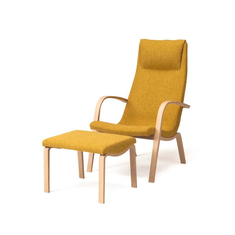 【ふるさと納税】旭川家具 カンディハウス ライナスリビングハイバックチェア&スツール 北海道ナラWNF/ライクYE_04549 | インテリア ファニチャー 人...