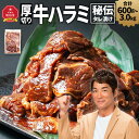 【ふるさと納税】厚切り!秘伝タレ漬け牛ハラミ(サガリ)※タレ込み_01551 | 牛肉 焼肉 焼き肉 タレ 漬け 厚切り にく 小分け 個包装 冷凍 セット BBQ アウトドア キャンプ 大人気
